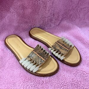 ULLA JOHNSON AMEYA SNAKE PRINT STRAPPY SANDALS SIZE 38